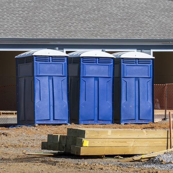 what is the expected delivery and pickup timeframe for the portable toilets in Elfers Florida